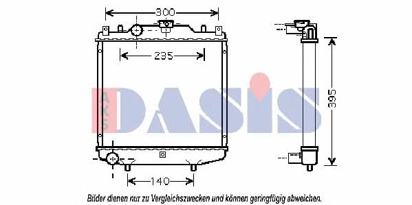 Dasis 510018N Радиатор охлаждения двигателя 510018N: Купить в Польше - Отличная цена на 2407.PL!