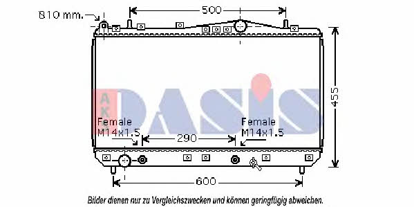 Dasis 510021N Радіатор охолодження двигуна 510021N: Приваблива ціна - Купити у Польщі на 2407.PL!