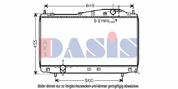Dasis 510022N Radiator, engine cooling 510022N: Buy near me at 2407.PL in Poland at an Affordable price!