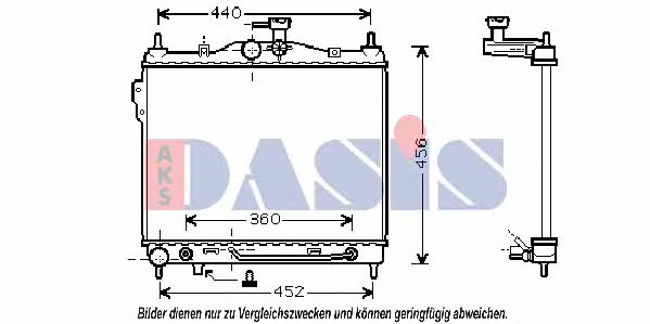 Dasis 510027N Радіатор охолодження двигуна 510027N: Приваблива ціна - Купити у Польщі на 2407.PL!