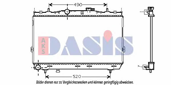 Dasis 510031N Radiator, engine cooling 510031N: Buy near me in Poland at 2407.PL - Good price!