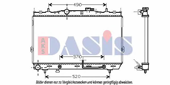 Dasis 510032N Радиатор охлаждения двигателя 510032N: Отличная цена - Купить в Польше на 2407.PL!