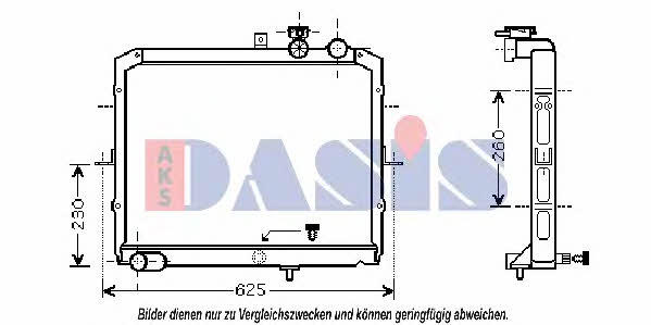 Dasis 510047N Radiator, engine cooling 510047N: Buy near me at 2407.PL in Poland at an Affordable price!