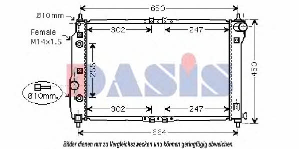 Dasis 510067N Радиатор охлаждения двигателя 510067N: Отличная цена - Купить в Польше на 2407.PL!