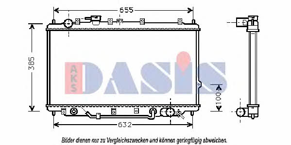 Dasis 510070N Radiator, engine cooling 510070N: Buy near me in Poland at 2407.PL - Good price!