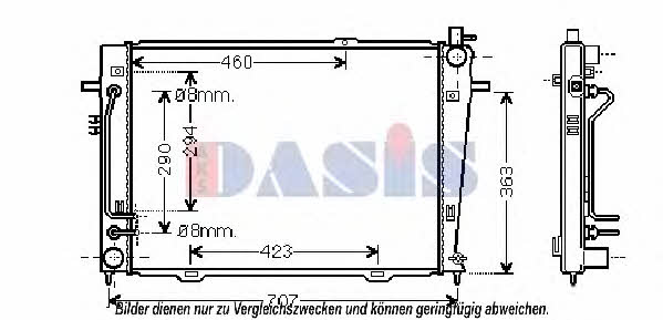 Dasis 510113N Kühler motorkühlung 510113N: Kaufen Sie zu einem guten Preis in Polen bei 2407.PL!