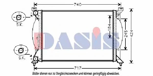 Dasis 480064N Радиатор охлаждения двигателя 480064N: Отличная цена - Купить в Польше на 2407.PL!