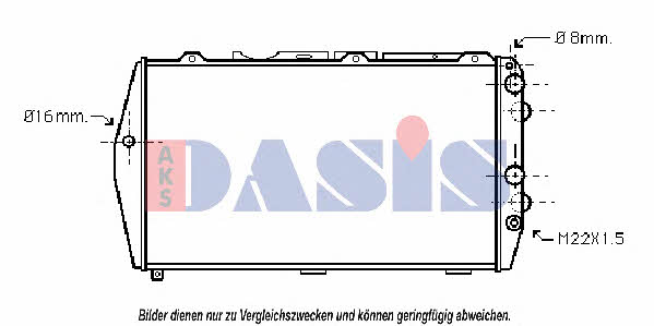 Dasis 480750N Радіатор охолодження двигуна 480750N: Приваблива ціна - Купити у Польщі на 2407.PL!