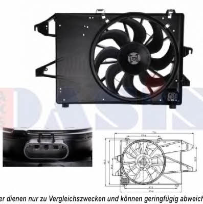 Dasis 098072N Hub, engine cooling fan wheel 098072N: Buy near me in Poland at 2407.PL - Good price!