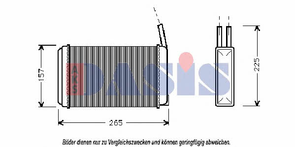 Dasis 099000N Heat exchanger, interior heating 099000N: Buy near me in Poland at 2407.PL - Good price!