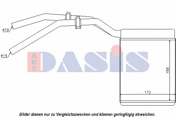 Dasis 099019N Heat exchanger, interior heating 099019N: Buy near me in Poland at 2407.PL - Good price!