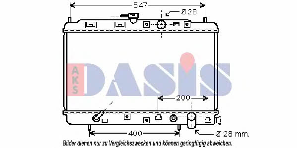 Dasis 100018N Radiator, engine cooling 100018N: Buy near me in Poland at 2407.PL - Good price!