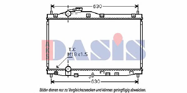 Dasis 100032N Kühler motorkühlung 100032N: Kaufen Sie zu einem guten Preis in Polen bei 2407.PL!