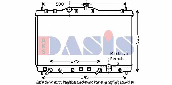 Dasis 100034N Радіатор охолодження двигуна 100034N: Купити у Польщі - Добра ціна на 2407.PL!