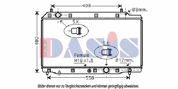 Dasis 100064N Радиатор охлаждения двигателя 100064N: Отличная цена - Купить в Польше на 2407.PL!