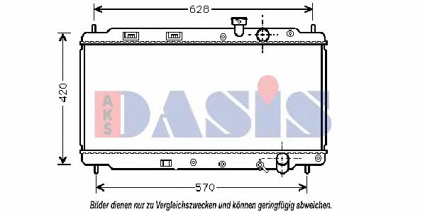 Dasis 100280N Radiator, engine cooling 100280N: Buy near me in Poland at 2407.PL - Good price!