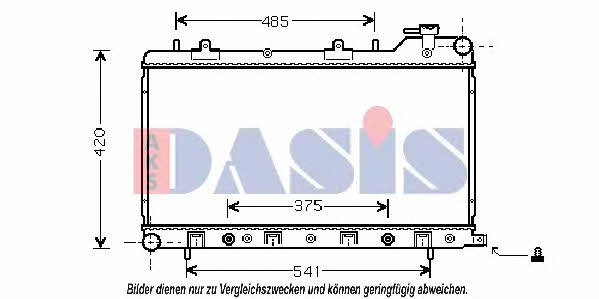 Dasis 350016N Radiator, engine cooling 350016N: Buy near me in Poland at 2407.PL - Good price!