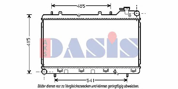 Dasis 350030N Radiator, engine cooling 350030N: Buy near me in Poland at 2407.PL - Good price!