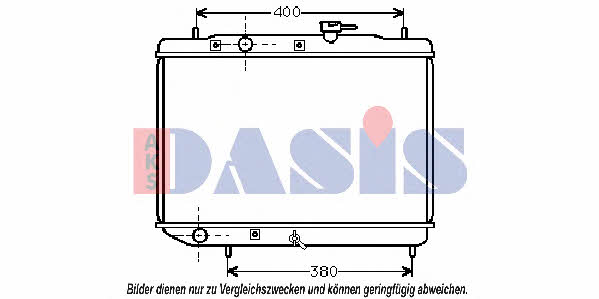 Dasis 350090N Radiator, engine cooling 350090N: Buy near me in Poland at 2407.PL - Good price!