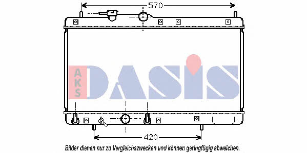 Dasis 360022N Radiator, engine cooling 360022N: Buy near me in Poland at 2407.PL - Good price!