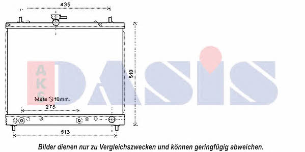 Dasis 360031N Kühler motorkühlung 360031N: Kaufen Sie zu einem guten Preis in Polen bei 2407.PL!