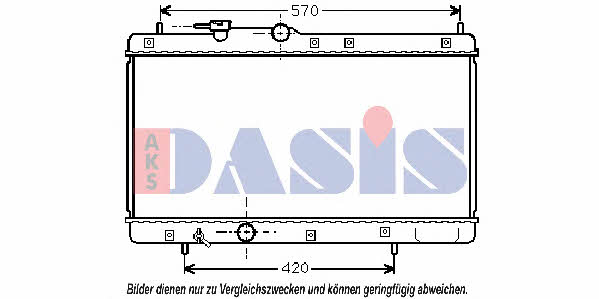 Dasis 360280N Radiator, engine cooling 360280N: Buy near me in Poland at 2407.PL - Good price!