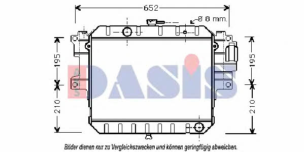 Dasis 360390N Radiator, engine cooling 360390N: Buy near me at 2407.PL in Poland at an Affordable price!