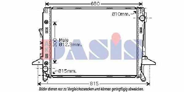 Dasis 370000N Радіатор охолодження двигуна 370000N: Приваблива ціна - Купити у Польщі на 2407.PL!