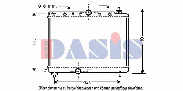 Dasis 370005N Радиатор охлаждения двигателя 370005N: Отличная цена - Купить в Польше на 2407.PL!