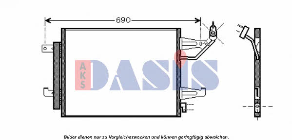 Dasis 142023N Радиатор кондиционера (Конденсатор) 142023N: Отличная цена - Купить в Польше на 2407.PL!