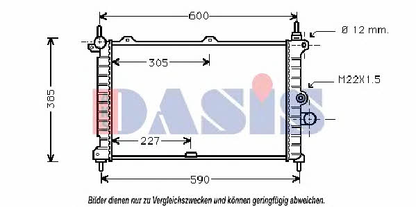 Dasis 150026N Радиатор охлаждения двигателя 150026N: Отличная цена - Купить в Польше на 2407.PL!
