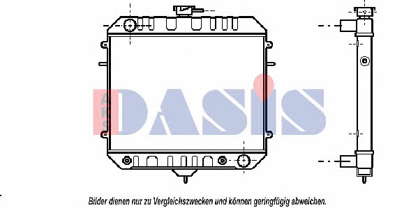 Dasis 150038N Radiator, engine cooling 150038N: Buy near me in Poland at 2407.PL - Good price!