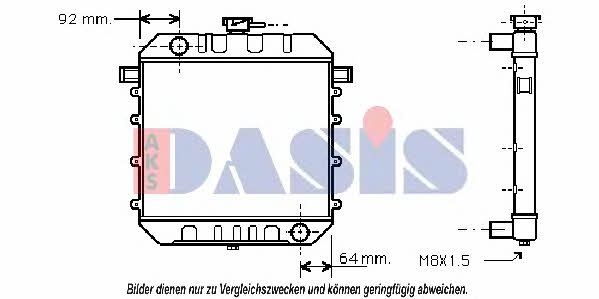 Dasis 150050N Радиатор охлаждения двигателя 150050N: Купить в Польше - Отличная цена на 2407.PL!
