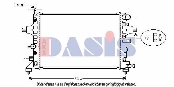 Dasis 150056N Radiator, engine cooling 150056N: Buy near me at 2407.PL in Poland at an Affordable price!