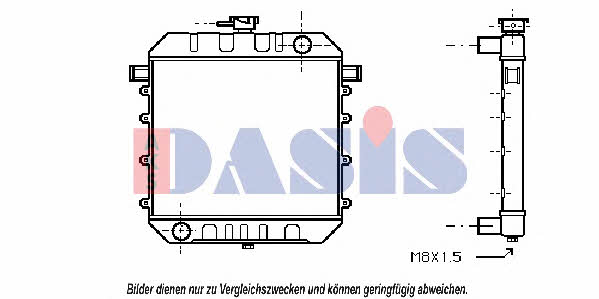 Dasis 150060N Radiator, engine cooling 150060N: Buy near me in Poland at 2407.PL - Good price!