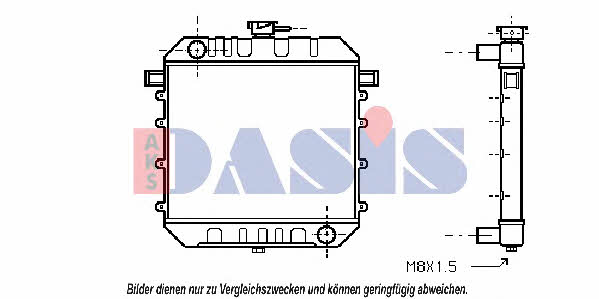 Dasis 150080N Radiator, engine cooling 150080N: Buy near me at 2407.PL in Poland at an Affordable price!