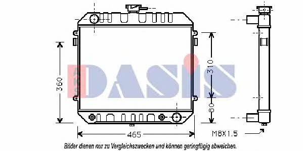 Dasis 150090N Radiator, engine cooling 150090N: Buy near me at 2407.PL in Poland at an Affordable price!