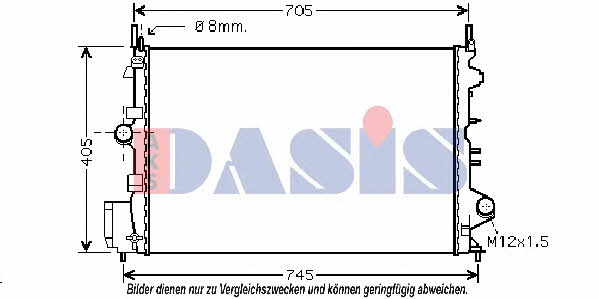 Dasis 150091N Radiator, engine cooling 150091N: Buy near me at 2407.PL in Poland at an Affordable price!