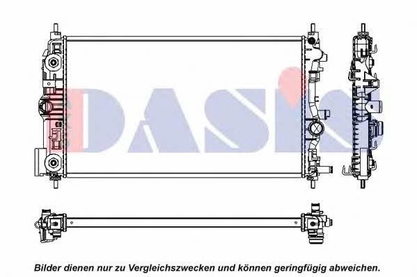 Dasis 150105N Radiator, engine cooling 150105N: Buy near me in Poland at 2407.PL - Good price!