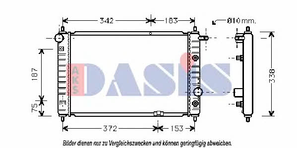 Dasis 510180N Kühler motorkühlung 510180N: Kaufen Sie zu einem guten Preis in Polen bei 2407.PL!