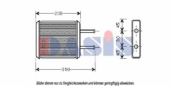 Dasis 516009N Heat exchanger, interior heating 516009N: Buy near me in Poland at 2407.PL - Good price!