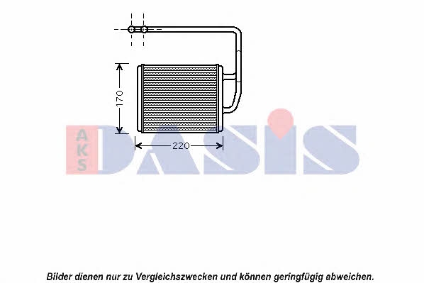 Dasis 519008N Heat exchanger, interior heating 519008N: Buy near me in Poland at 2407.PL - Good price!