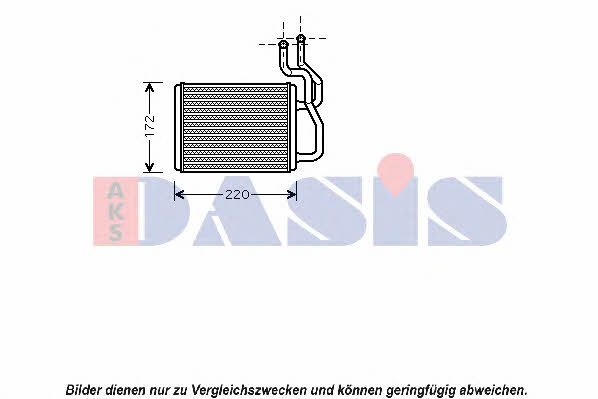 Dasis 519009N Heat exchanger, interior heating 519009N: Buy near me in Poland at 2407.PL - Good price!