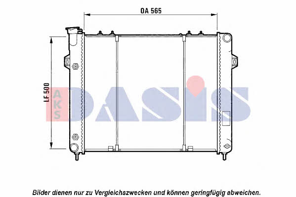 Dasis 520012N Радиатор охлаждения двигателя 520012N: Отличная цена - Купить в Польше на 2407.PL!