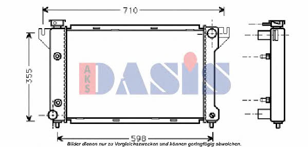 Dasis 520031N Radiator, engine cooling 520031N: Buy near me at 2407.PL in Poland at an Affordable price!