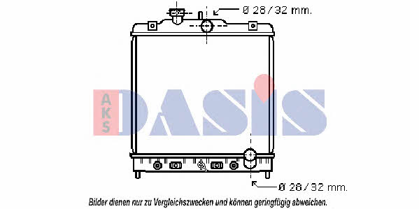Dasis 103000N Radiator, engine cooling 103000N: Buy near me in Poland at 2407.PL - Good price!