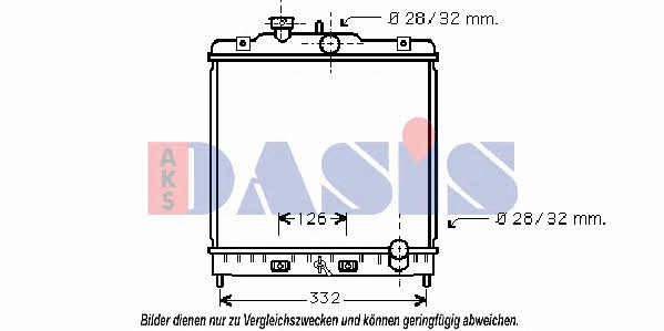 Dasis 103002N Radiator, engine cooling 103002N: Buy near me in Poland at 2407.PL - Good price!