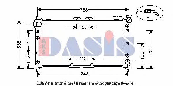 Dasis 110017N Kühler motorkühlung 110017N: Kaufen Sie zu einem guten Preis in Polen bei 2407.PL!