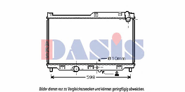 Dasis 110048N Radiator, engine cooling 110048N: Buy near me in Poland at 2407.PL - Good price!