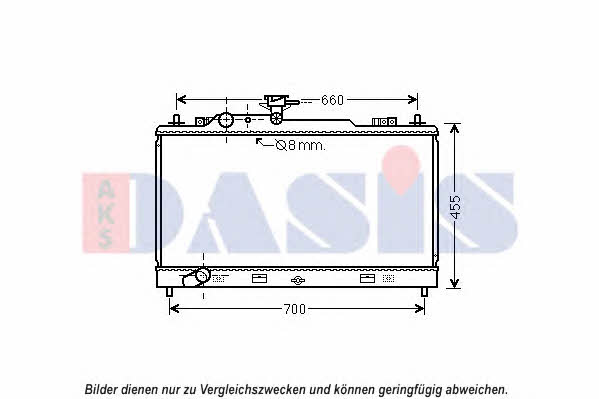 Dasis 110079N Radiator, engine cooling 110079N: Buy near me in Poland at 2407.PL - Good price!